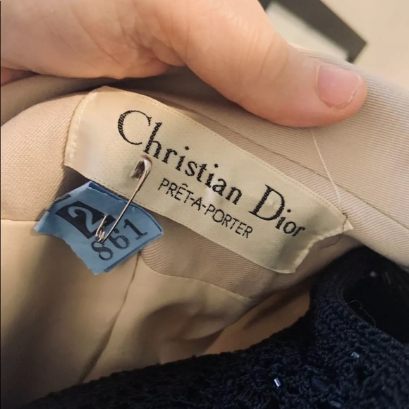 Christian Dior Vintage CLASSIC Long Coat XL/14 - Picture 8 of 11